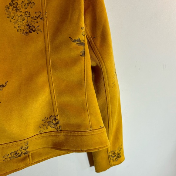 DESIGUAL Sz 38 Jacket Moto Style Floral Pattern Quilted Shoulders Unique Lining - Picture 12 of 16